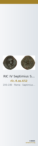 RIC IV Septimius Severus 652 — CANOA