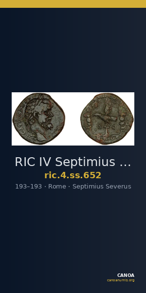RIC IV Septimius Severus 652 — CANOA