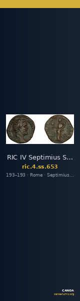 RIC IV Septimius Severus 653 — CANOA