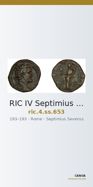 RIC IV Septimius Severus 653 — CANOA