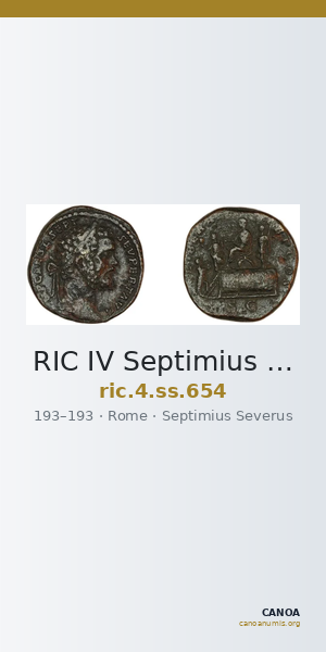 RIC IV Septimius Severus 654 — CANOA