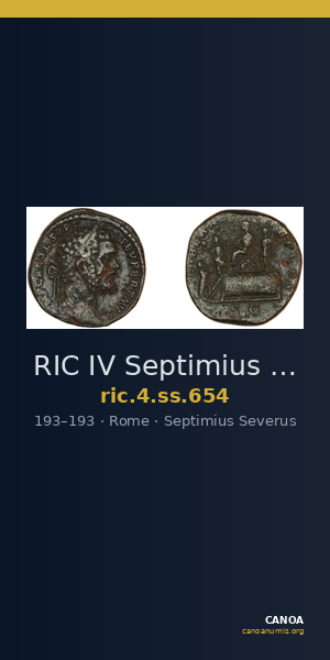 RIC IV Septimius Severus 654 — CANOA