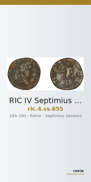 RIC IV Septimius Severus 655 — CANOA