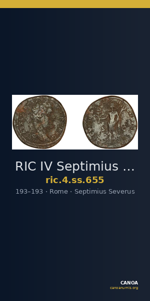 RIC IV Septimius Severus 655 — CANOA