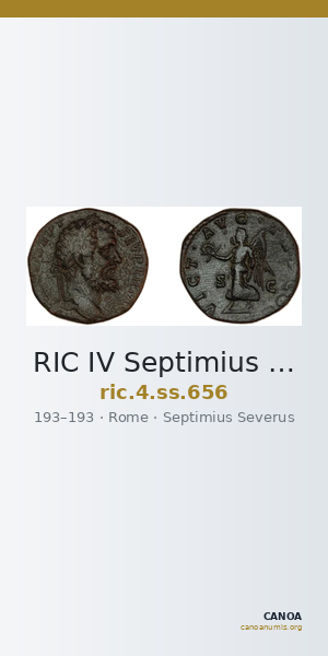 RIC IV Septimius Severus 656 — CANOA