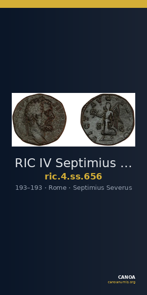 RIC IV Septimius Severus 656 — CANOA