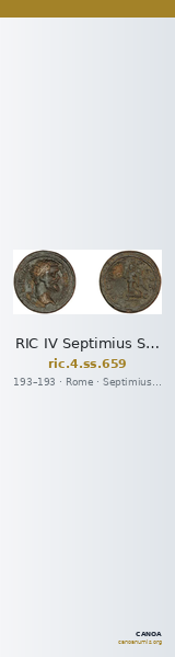 RIC IV Septimius Severus 659 — CANOA