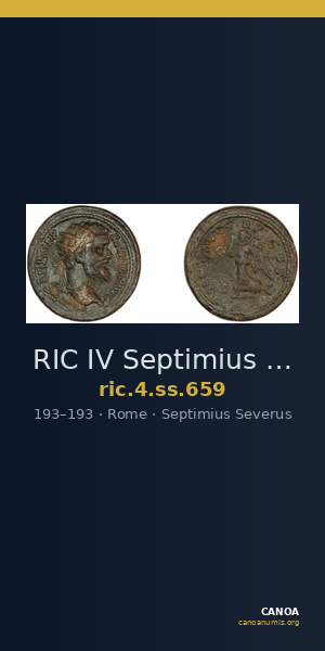 RIC IV Septimius Severus 659 — CANOA