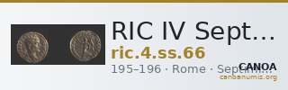 RIC IV Septimius Severus 66 — CANOA