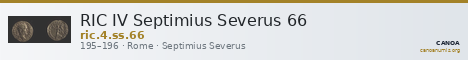 RIC IV Septimius Severus 66 — CANOA