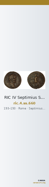 RIC IV Septimius Severus 660 — CANOA