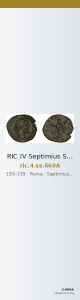 RIC IV Septimius Severus 660A — CANOA