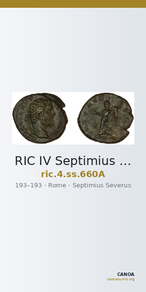 RIC IV Septimius Severus 660A — CANOA