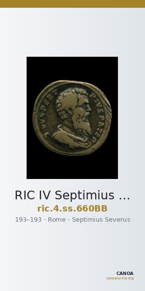 RIC IV Septimius Severus 660BB — CANOA