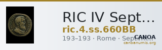 RIC IV Septimius Severus 660BB — CANOA