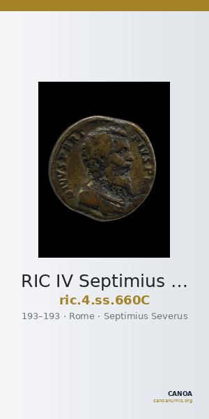 RIC IV Septimius Severus 660C — CANOA