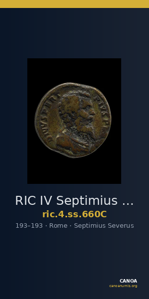 RIC IV Septimius Severus 660C — CANOA