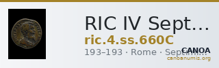 RIC IV Septimius Severus 660C — CANOA