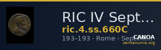 RIC IV Septimius Severus 660C — CANOA