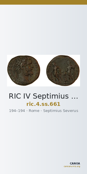RIC IV Septimius Severus 661 — CANOA
