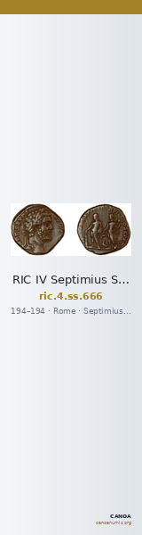 RIC IV Septimius Severus 666 — CANOA