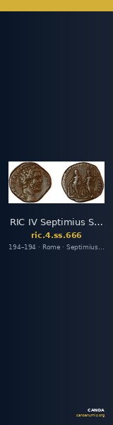 RIC IV Septimius Severus 666 — CANOA