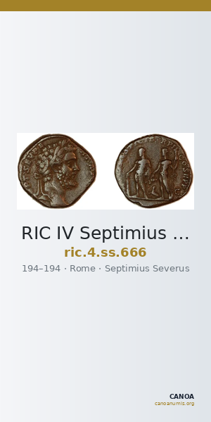 RIC IV Septimius Severus 666 — CANOA