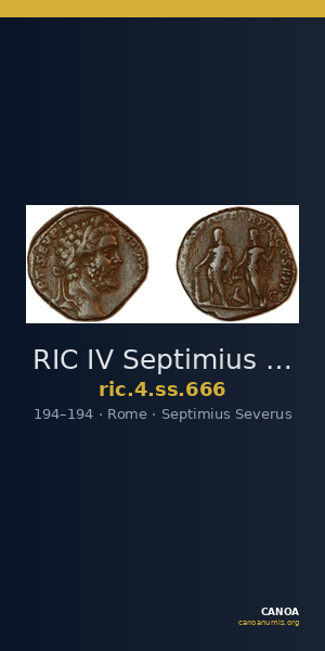 RIC IV Septimius Severus 666 — CANOA