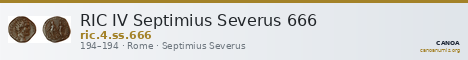 RIC IV Septimius Severus 666 — CANOA