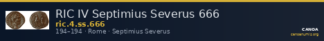 RIC IV Septimius Severus 666 — CANOA
