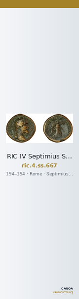 RIC IV Septimius Severus 667 — CANOA