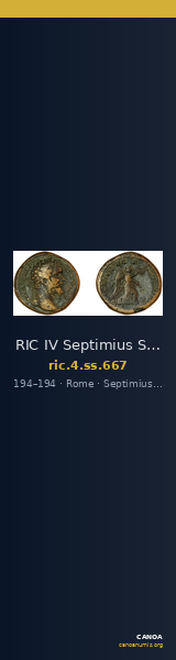 RIC IV Septimius Severus 667 — CANOA