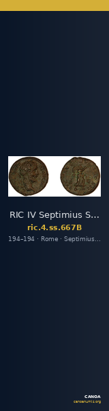RIC IV Septimius Severus 667B — CANOA