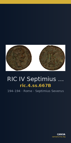 RIC IV Septimius Severus 667B — CANOA