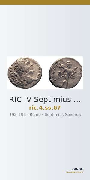 RIC IV Septimius Severus 67 — CANOA