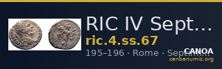 RIC IV Septimius Severus 67 — CANOA