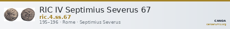 RIC IV Septimius Severus 67 — CANOA