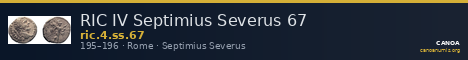 RIC IV Septimius Severus 67 — CANOA