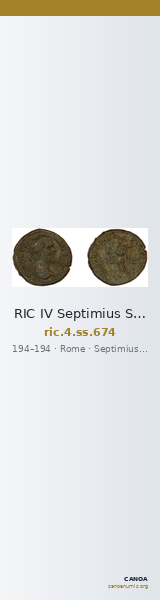 RIC IV Septimius Severus 674 — CANOA