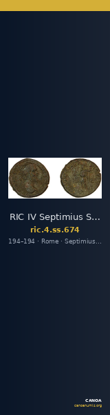RIC IV Septimius Severus 674 — CANOA