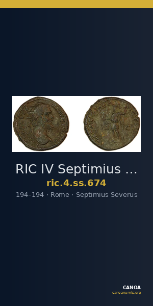 RIC IV Septimius Severus 674 — CANOA