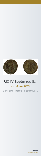 RIC IV Septimius Severus 675 — CANOA