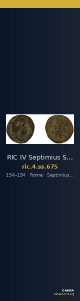 RIC IV Septimius Severus 675 — CANOA