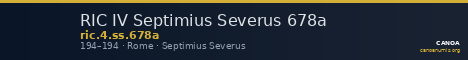 RIC IV Septimius Severus 678a — CANOA