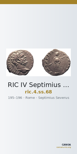 RIC IV Septimius Severus 68 — CANOA