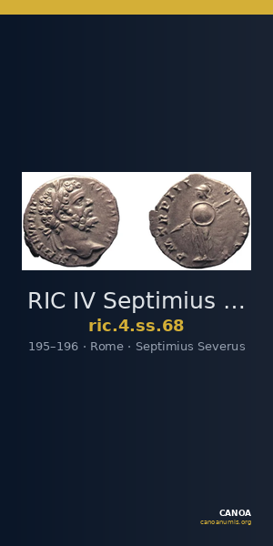 RIC IV Septimius Severus 68 — CANOA
