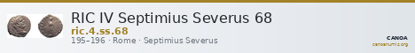 RIC IV Septimius Severus 68 — CANOA