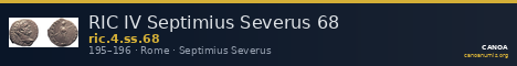 RIC IV Septimius Severus 68 — CANOA