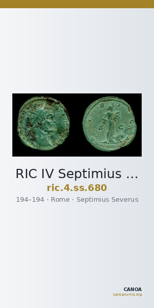RIC IV Septimius Severus 680 — CANOA