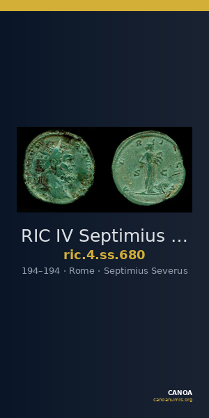 RIC IV Septimius Severus 680 — CANOA